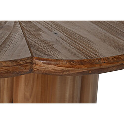 Avis Pegane Table à manger, table de repas ronde en bois coloris naturel - diamètre 100 x Hauteur 77 cm