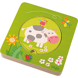 HABA- Puzzle en Bois Les Amis de la Ferme, 301647