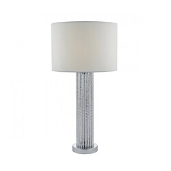 Luminaire Center Lampe de table Lazio argent et blanc 1 ampoule