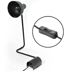 Avis Sampa Helios Lampe de bureau bras articulé orientable en métal noir avec interrupteur Compatible LED