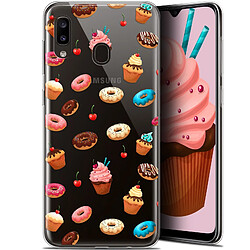 Caseink Coque Pour Samsung Galaxy A20 (6.4 ) [Gel HD Collection Foodie Design Donuts - Souple - Ultra Fin - Imprimé en France]