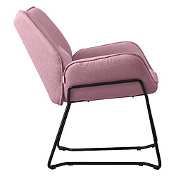 Avis ML-Design Fauteuil Lounge Fauteuil Relax avec coussin de dossier Fauteuil de salon Lin Ros