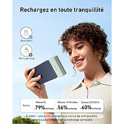 SANAG Nano Powerbank, 5000 Mah Powerbank 22,5 W, Connecteur Usb-C Pliable Intégré, Compatible Avec Iphone 15, Samsung S22/23, Série Note20/10, Huawei, Ipad Pro/Air, Airpods Et Plus Encore. (Vert) pas cher