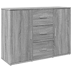 vidaXL Buffet sonoma gris 90,5x29,5x65 cm bois d'ingénierie