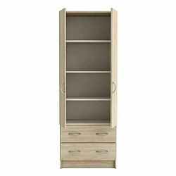 Mes Armoire 2 portes et 2 tiroirs 61x41x169,5 cm chêne