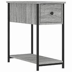 Maison Chic Table de chevet, Table de Nuit pour chambre salon sonoma gris 30x60x60 cm bois d'ingénierie