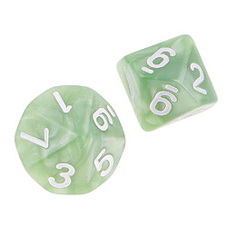 Avis 10pcs 10 sided dés d10 dés poliédrique pour les donjons et dragons jeu vert