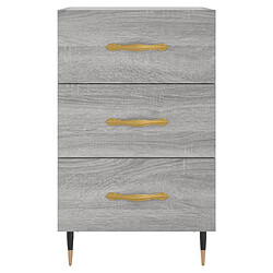 Acheter vidaXL Table de chevet sonoma gris 40x40x66 cm bois d'ingénierie