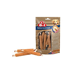 8in1 Triple Flavour Ribs a mâcher Premium aux Boeuf, Porc, Poulet - Pour chien de petite taille - 6 pieces