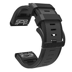 Bracelet en silicone bicolore 22mm cendres de carbone noir pour votre Garmin Fenix 6/Fenix 5/Forerunner 945/Forerunner 935/MARQ