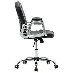 Avis Helloshop26 Chaise fauteuil siège de bureau informatique étude pivotante similicuir noir 02_0024055