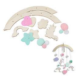 Paris Prix Kit Mobile Enfant Bois Licorne 27cm Naturel