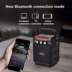 Universal Haut-parleur Bluetooth portable haute puissance Subwoofer Subwoofer Music Center Support Auxiliary TF FM Radio Bluetooth Column Suspension Jupe | Haut-parleur portable (noir)