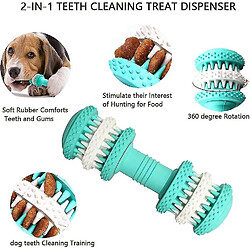 Jouet pour chien Indestructible Jouet à mâcher pour chien en caoutchouc naturel Jouet interactif distributeur de croquettes pour chien pour les chiens de petite et moyenne taille Nettoyer les dents.