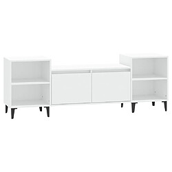 Maison Chic Meuble TV scandinave - Banc TV pour salon Blanc 160x35x55 cm Bois d'ingénierie -MN42739