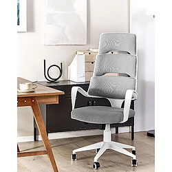 Beliani Chaise de bureau Gris GRANDIOSE