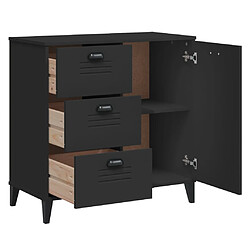 Acheter vidaXL Buffet VIKEN noir 80x40x80 cm bois d'ingénierie