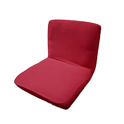 Spandex extensible faible court dossier de chaise housse de tabouret de bar vin rouge