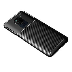 Xeptio Coque brossée noire Xiaomi Redmi Note 9 NEW Carbon Fiber Antichoc - Accessoires Pochette Case