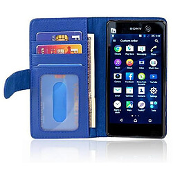 Acheter Cadorabo Coque Sony Xperia M5 Etui en Bleu