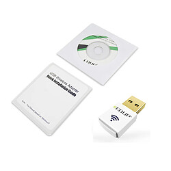 Carte réseau WiFi double bande 2,4 GHz / 5,8 GHz Mini adaptateur USB sans fil 11AC 600 Mbps - Blanc pas cher