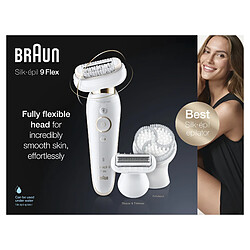 Acheter Braun Silk-épil 9 81688639 épilateur Blanc, Or 40 pince(s)