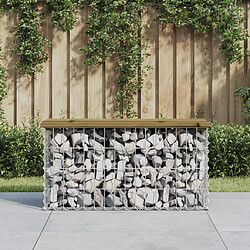 vidaXL Banc de jardin design gabion 83x31,5x42 cm bois de pin imprégné