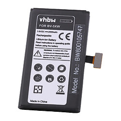 vhbw Batterie 2000mAh (3.8V) pour smartphone Nokia Lumia 909, 1020 remplace BV-5XW.