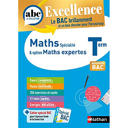 Maths spécialité & option maths expertes, terminale : nouveau bac