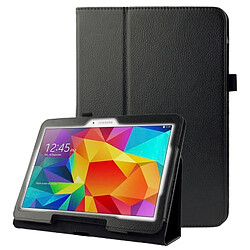 Wewoo Housse Étui noir pour Samsung Galaxy Tab 4 10.1 / T530 Litchi Texture Flip en cuir avec support