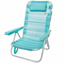 Chaise Pliante Color Baby Mediterran Turquoise Aluminium Blanc