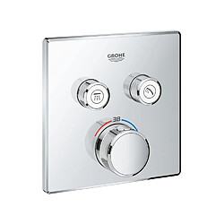 GROHE Mitigeur thermostatique pour installation encastrée 2 sorties Grohtherm SmartControl 9124000