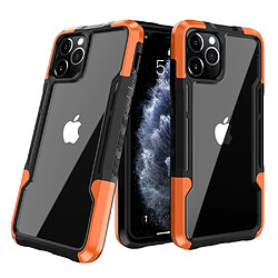 Coque en TPU + acrylique hybride, antichoc noir/orange pour votre Apple iPhone 13 Pro 6.1 pouces