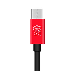 Wewoo Hat-Ptince Type-C à Type-C et câble adaptateur audio Jack Charge 3,5 mm, pour Galaxy, Google, LG, Sony, Huawei, Xiaomi, Lenovo et autres téléphones Android (Rouge) pas cher