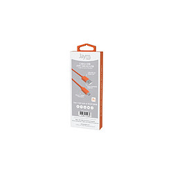 Jaym Câble USB vers Micro-USB 2.4A - 1,5 mètres - Collection POP - Orange pas cher