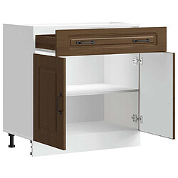 Acheter vidaXL Armoire de cuisine Kalmar chêne marron bois d'ingénierie