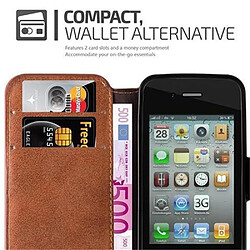 Acheter Cadorabo Coque iPhone 4 / 4S Etui en Brun