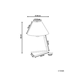 Avis Beliani Lampe à poser en métal doré FLEMING