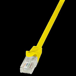 LogiLink Câble patch, Cat. 5e, U/UTP, 1,0 m, jaune, gaine en ()