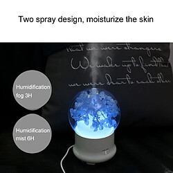 Wewoo Humidificateur d'Air vert pour Bureau / Accueil 100 ML Gypsophila Fleurs Aromathérapie Diffuseur avec Coloré LED Lumière pas cher