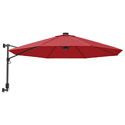 Helloshop26 Parasol d'extérieur mural 290 cm rouge vif 02_0008701