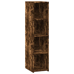 vidaXL Buffet chêne fumé 30x41x124 cm bois d'ingénierie