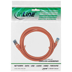 Avis Câble patch Cat.6(A) S-STP/PIMF, InLine®, sans halogènes 500MHz, orange, 1,5m