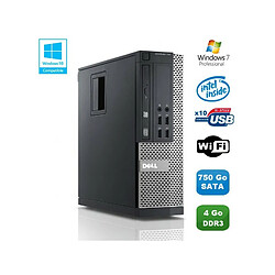 PC DELL Optiplex 790 SFF Intel Pentium G840 2.8Ghz 4Go DDR3 750Go WIFI Win 7 Pro - Occasion