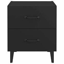 Acheter Maison Chic Lot de 2 Tables de chevet - Tables de Nuit Noir 40x35x47,5 cm