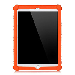 Coque en silicone Souple avec béquille orange pour votre Apple iPad Air (2020)/iPad Air 2/iPad 9.7 pouces (2017)/iPad 9.7 pouces (2018)