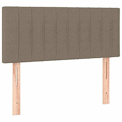 Maison Chic Tête de lit moderne pour chambre - Décoration de lit Taupe 100x5x78/88 cm Tissu -MN98596