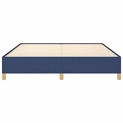 Maison Chic Lit adulte - Lit simple Cadre de lit,Structure du lit Contemporain Bleu 180 x 200 cm Tissu -MN94769 pas cher