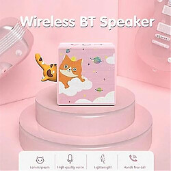 Universal Boîte sonore portable en haut-parleur BT sans fil mignon dessin animé mini subwoofer maison