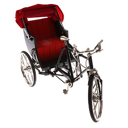 Avis 1:10 alliage moulé sous pression de course tricycle pousse-pousse vélo modèle vélo jouet noir